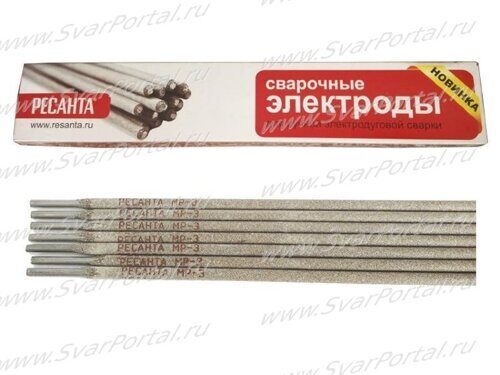 Сварочный электрод РЕСАНТА МР-3 Ф2,5 Пачка 1 кг